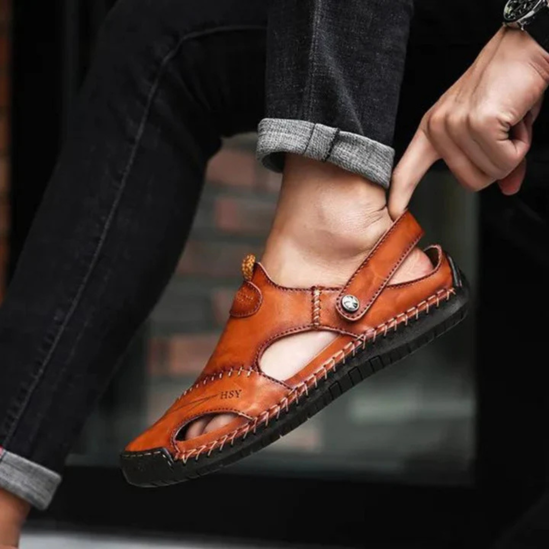 Lars™ – Ortopediska Sandaler i Läder