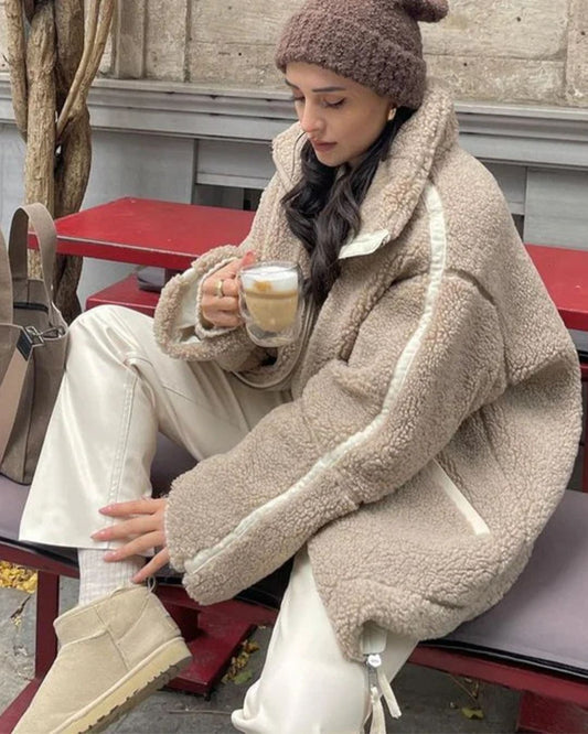 FINLEIGH – ULTRAMYSIG OVERSIZE TEDDYJACKA FÖR VINTER