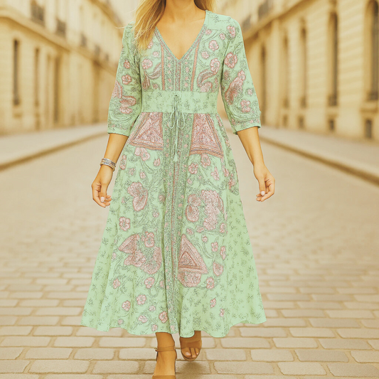 Leocadia™ - Bohemisk Maxiklänning för Sommaren