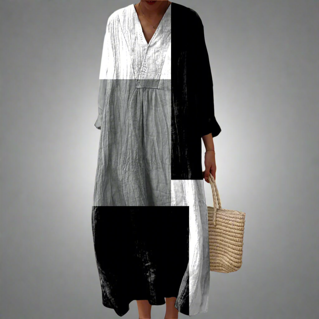 Colette™ | Abstrakt Patchwork-maxikjol