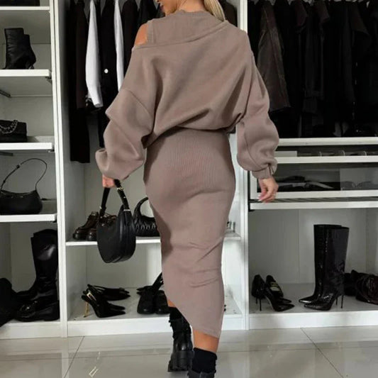 TRISÄLLE - MODERNT GATUCHIC KLYVNINGSKLÄNNING SET