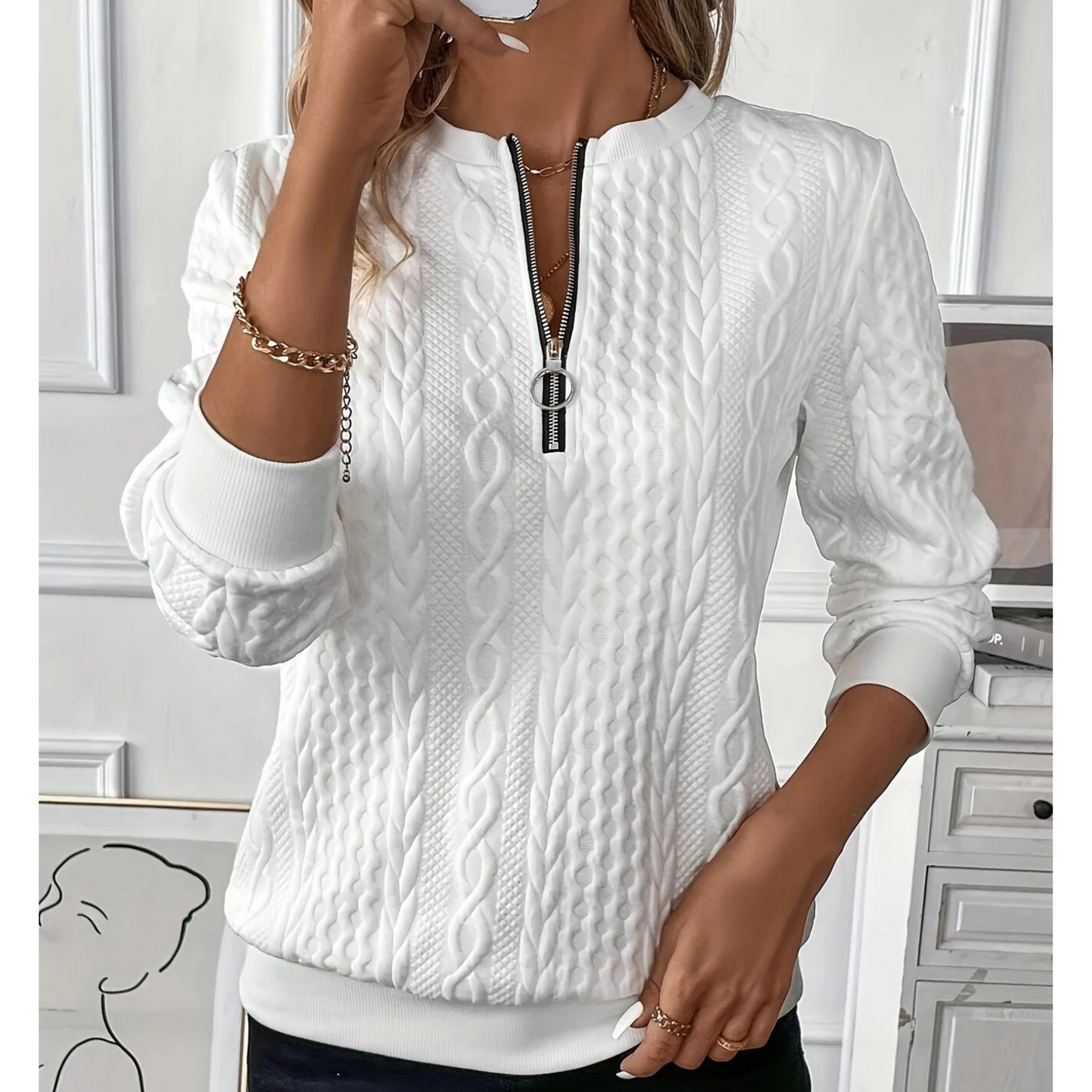 Luna | Snygg stickad tröja