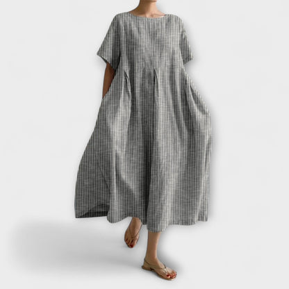 Aminta™ - Lång Klänning Med Sommarbris