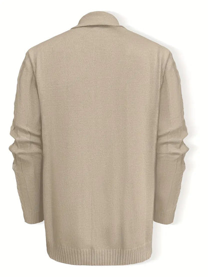 JONAS - AVSLAPPNAD LÅNGÄRMAD STICKAD HERRKOFTA