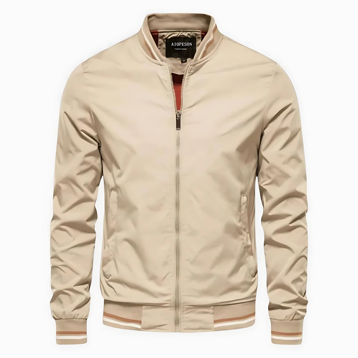 Maverick™ - Stilfull Randig Bomberjacka