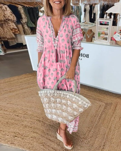 Catherine™ – Stilren Boho Sommarklänning
