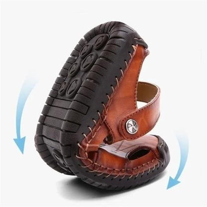 Lars™ – Ortopediska Sandaler i Läder