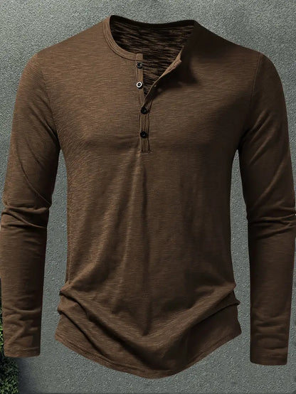 JESPER - LÅNGÄRMAD SKJORTA MED KNAPPSTÄNGNING