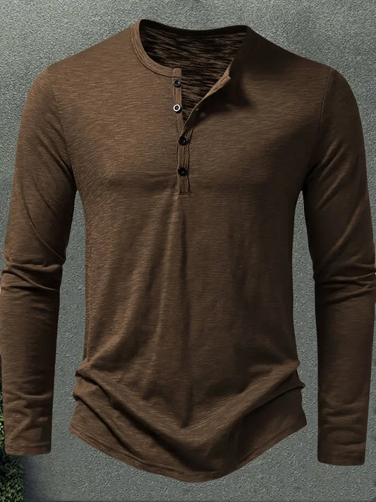 JESPER - LÅNGÄRMAD SKJORTA MED KNAPPSTÄNGNING