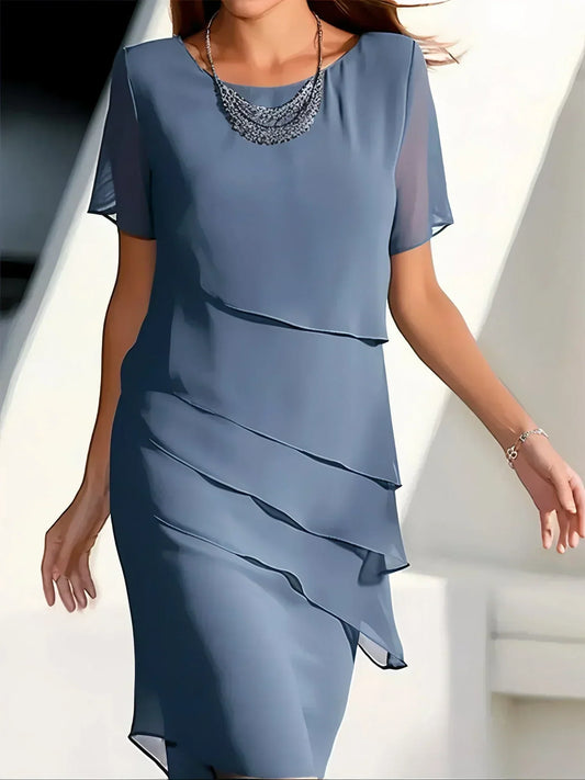 Tereza™ – Elegant Sommarklänning med Volangkant