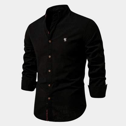 Theo™ – Elegant Bomullsskjorta med Lång Ärm