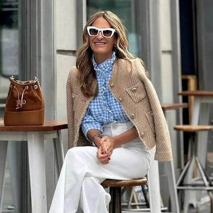 GILLEAN - TIDLÖS ELEGANT DAMJACKA I TWEED