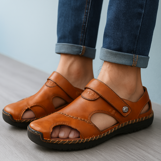 Lars™ – Ortopediska Sandaler i Läder