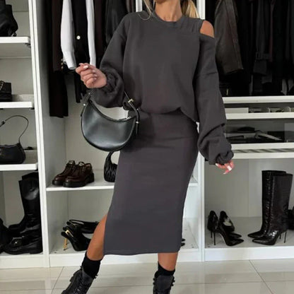 TRISÄLLE - MODERNT GATUCHIC KLYVNINGSKLÄNNING SET