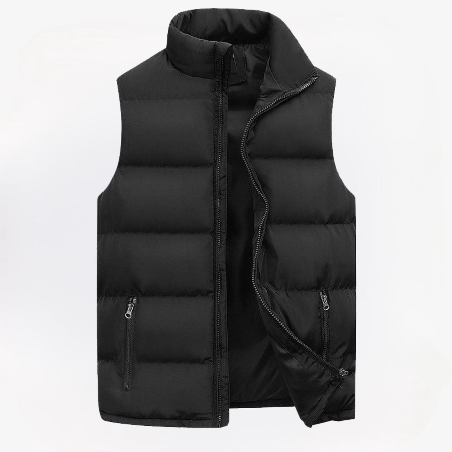 GRY - VINTER VÄST MED DRAGKEDJA