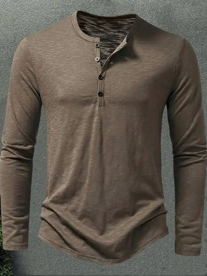 JESPER - LÅNGÄRMAD SKJORTA MED KNAPPSTÄNGNING