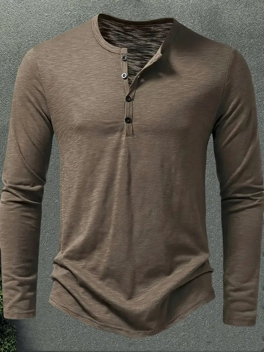 JESPER - LÅNGÄRMAD SKJORTA MED KNAPPSTÄNGNING