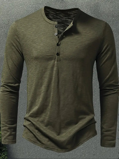 JESPER - LÅNGÄRMAD SKJORTA MED KNAPPSTÄNGNING