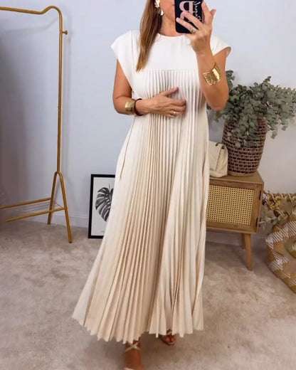 Katharina™ – Tidlös & Bekväm Plisserad Klänning