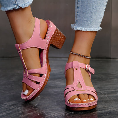 Alessia™ – Damers Moderiktiga Ortopediska Sandaler Med Bekväm Tjock Platå