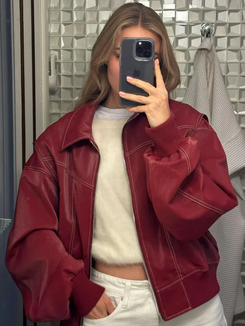 NALIYAH - OVERSIZEDEDFÄRG BLOCK VINDJACKA DAM