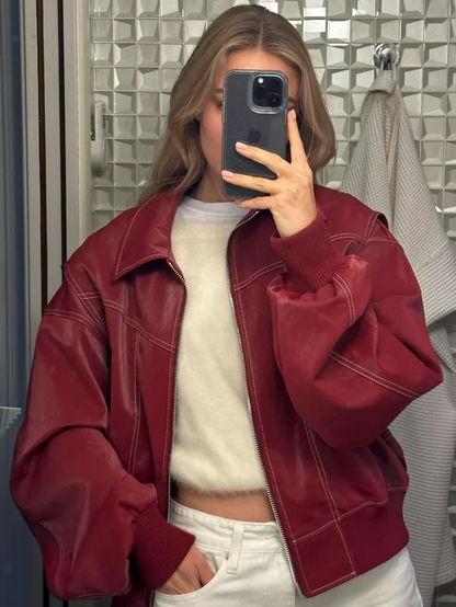 NALIYAH - OVERSIZEDEDFÄRG BLOCK VINDJACKA DAM