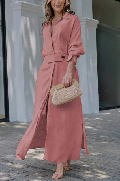 Jeanne™ – Elegant V-ringad Maxiklänning