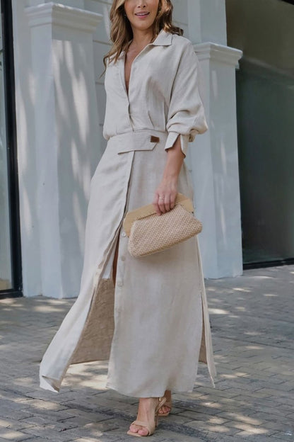 Jeanne™ – Elegant V-ringad Maxiklänning