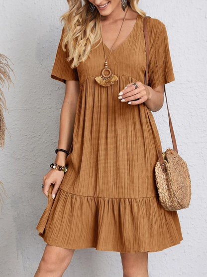 Danielle™ – Elegant Sommarklänning med Magen Täckande Design